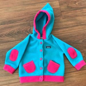 Patagonia fleece button up jacket